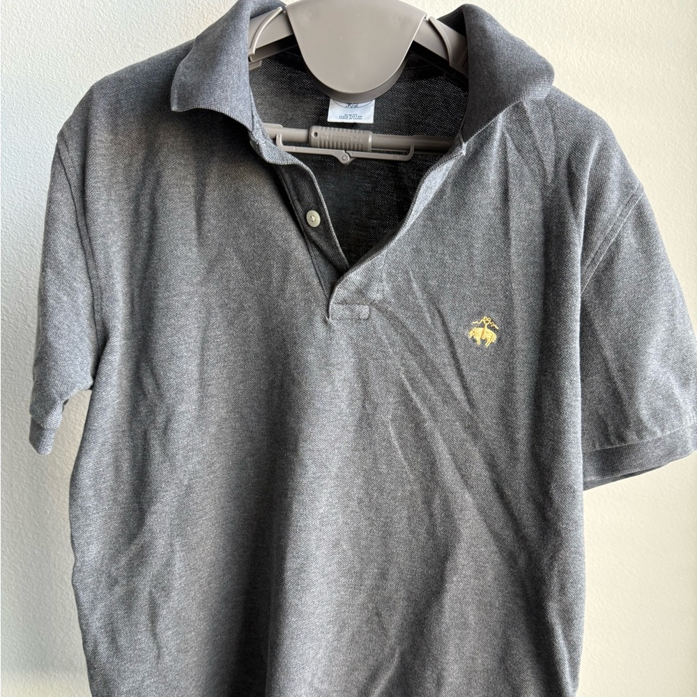 Brooks Brothers Grey Polo Slim Fit